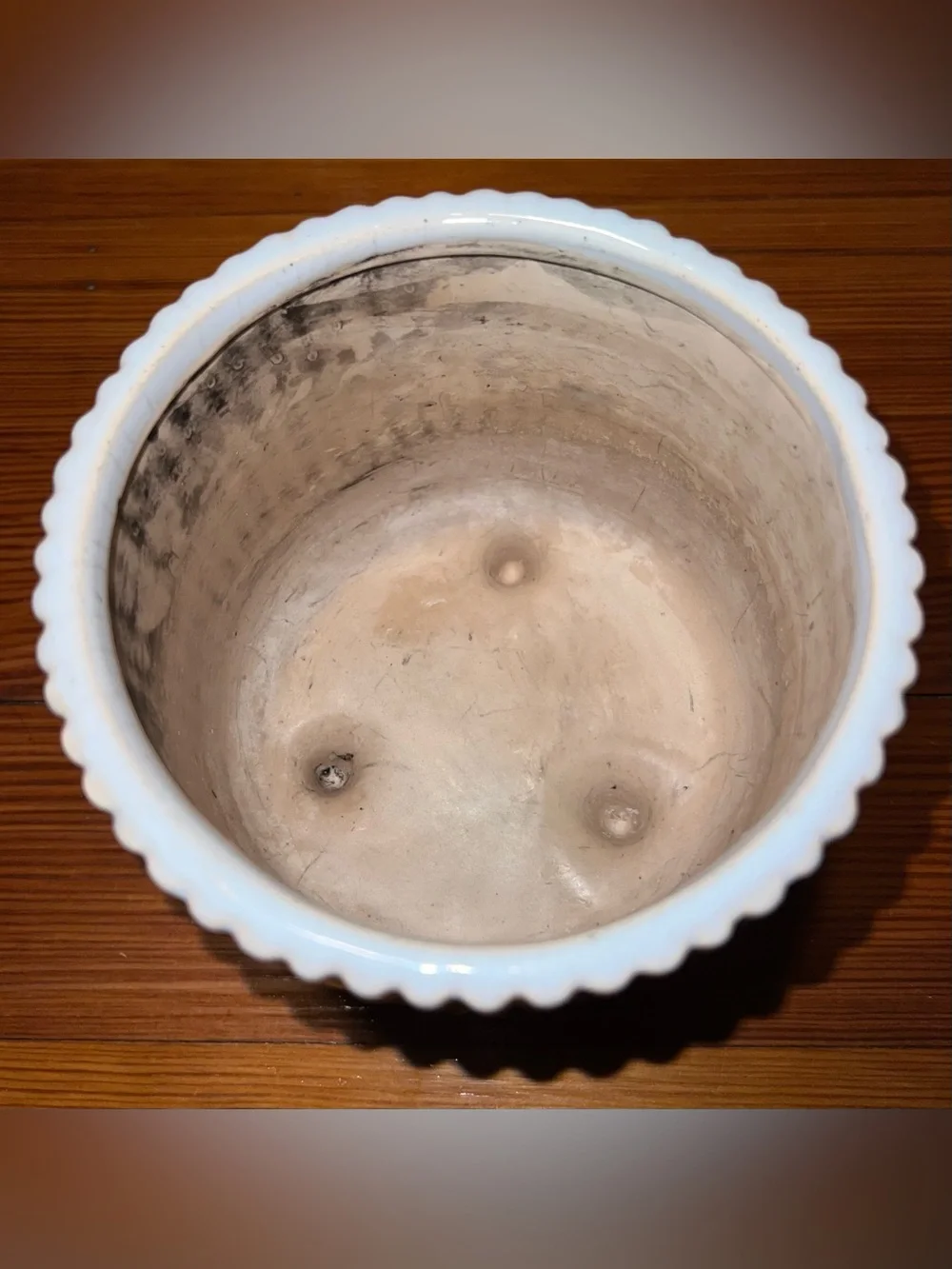 Ribbed Ceramic Planter
